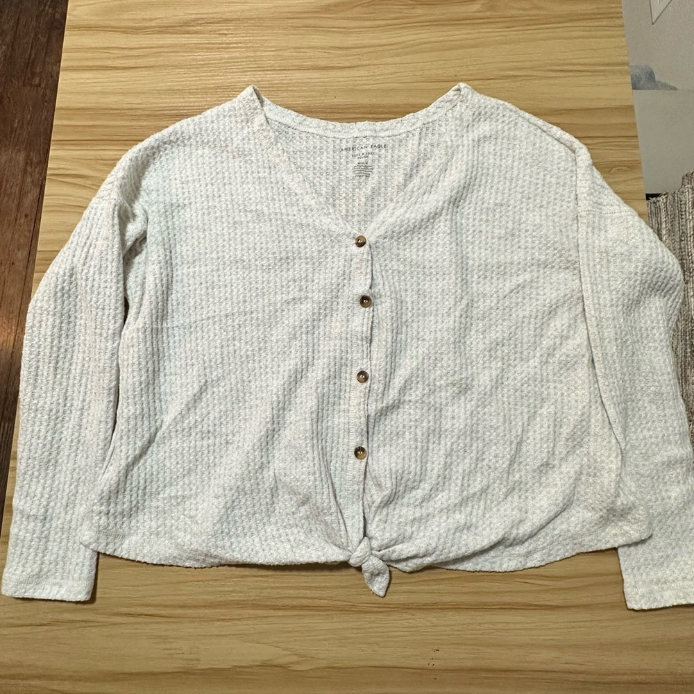American Eagle waffle top